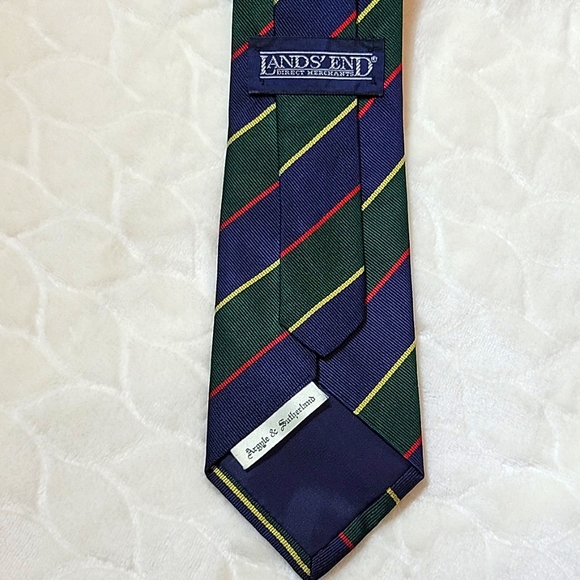 Lands End Silk Tie - Picture 3 of 5
